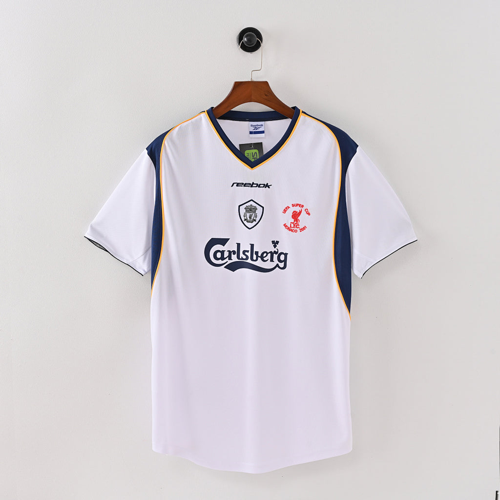 Liverpool 2001-02 away front UEFA Super Cup Monaco 2001 patch