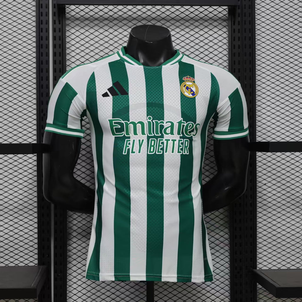Real Madrid green-white stripes special 25/26 front