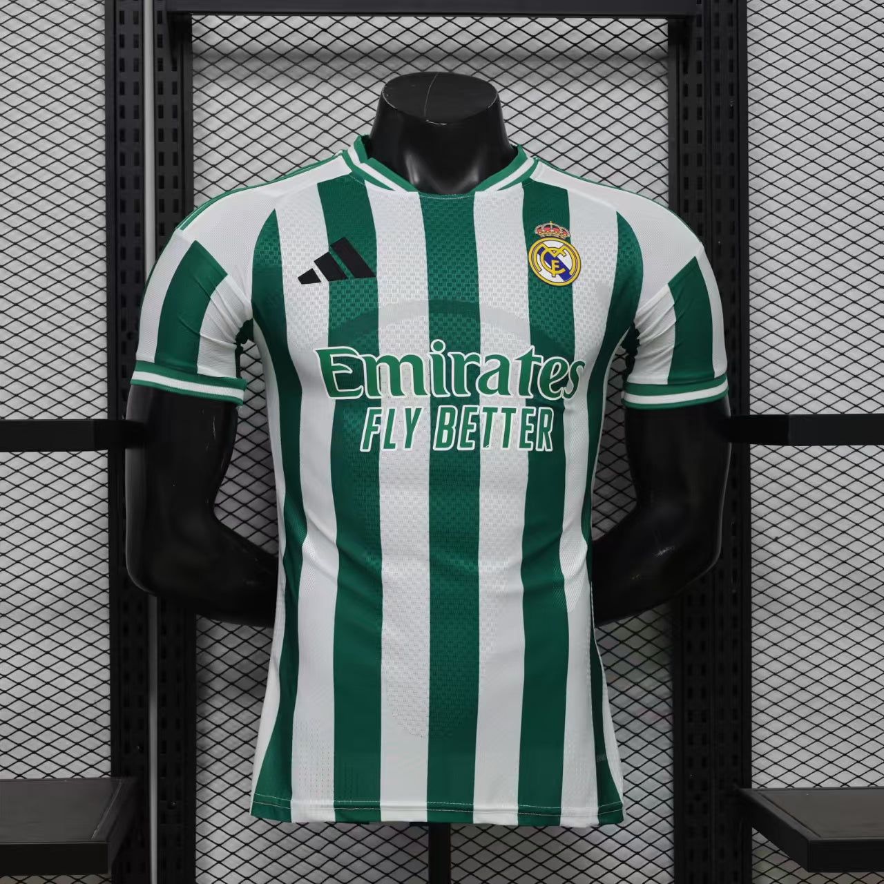 Real Madrid green-white stripes special 25/26 front