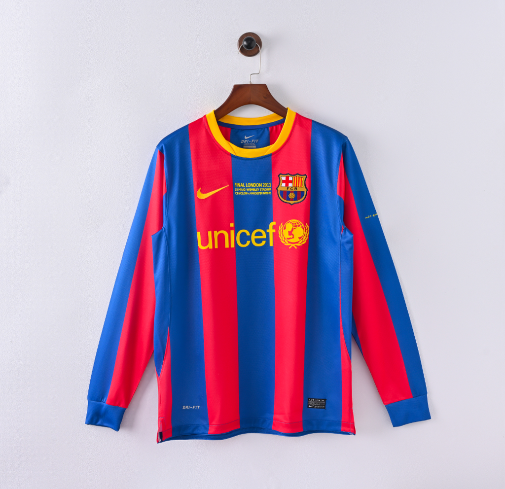 חולצת רטרו ארוכה ברצלונה 2010/11